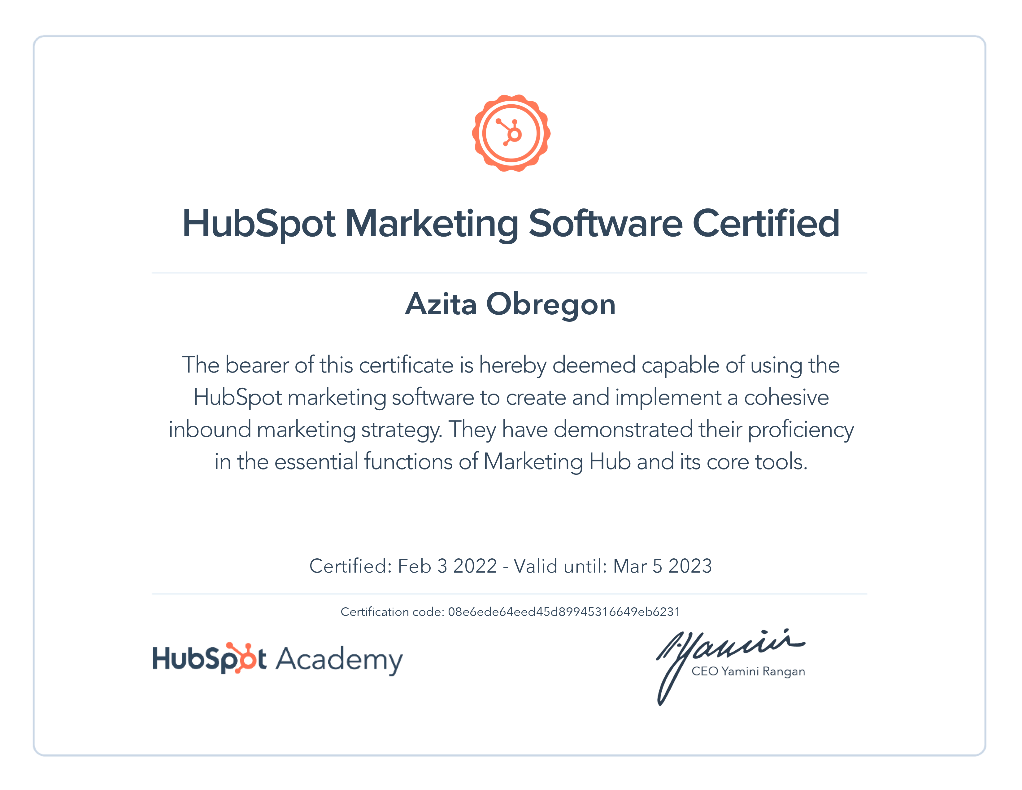 We are now Hubspot Marketing Software Certified